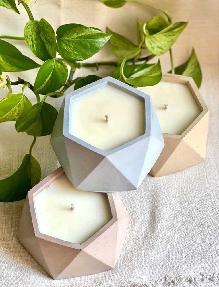 Concrete Candle Holders Pack Of 2 🕯️