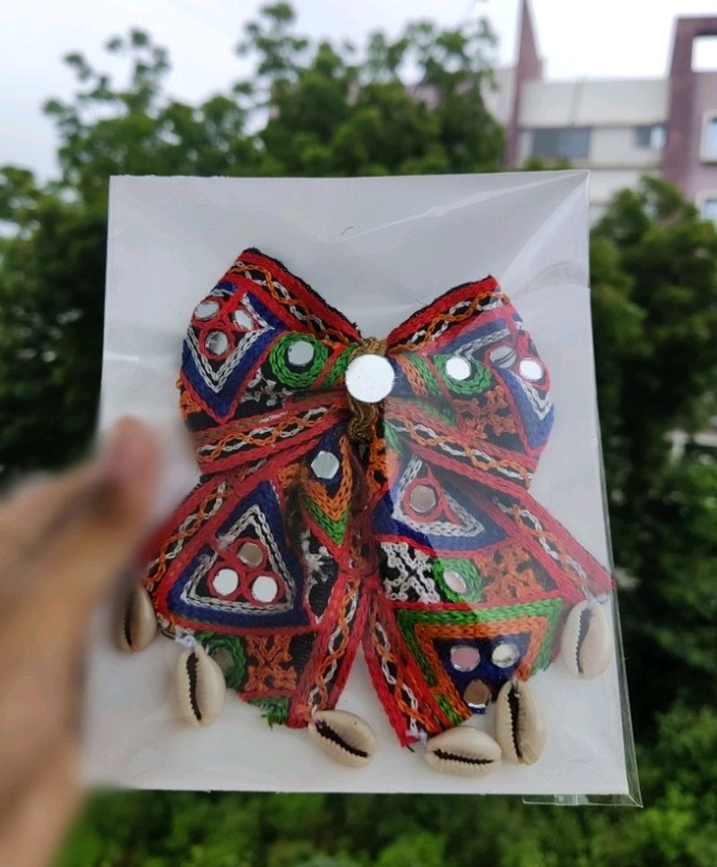 Navratri Hair Bow Clip