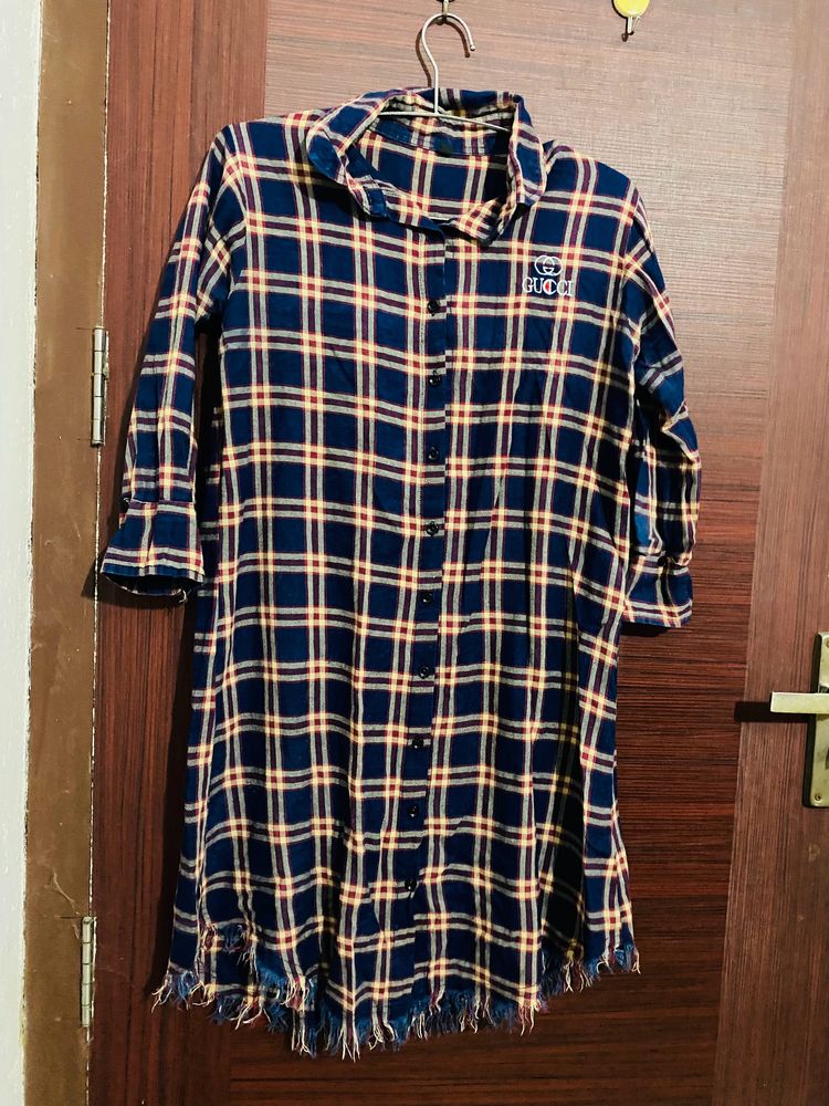 Shirt Dress Size In m , No Defects