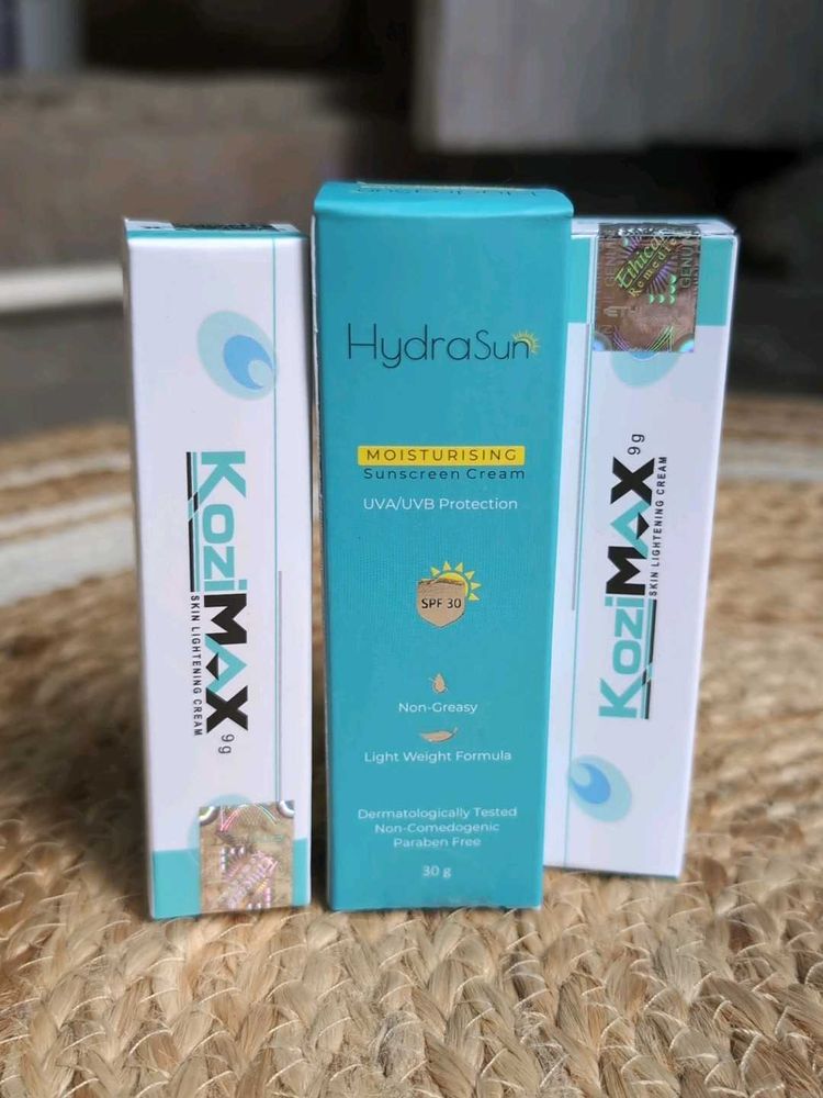 Kozimax And Hydrasun Spf Combo