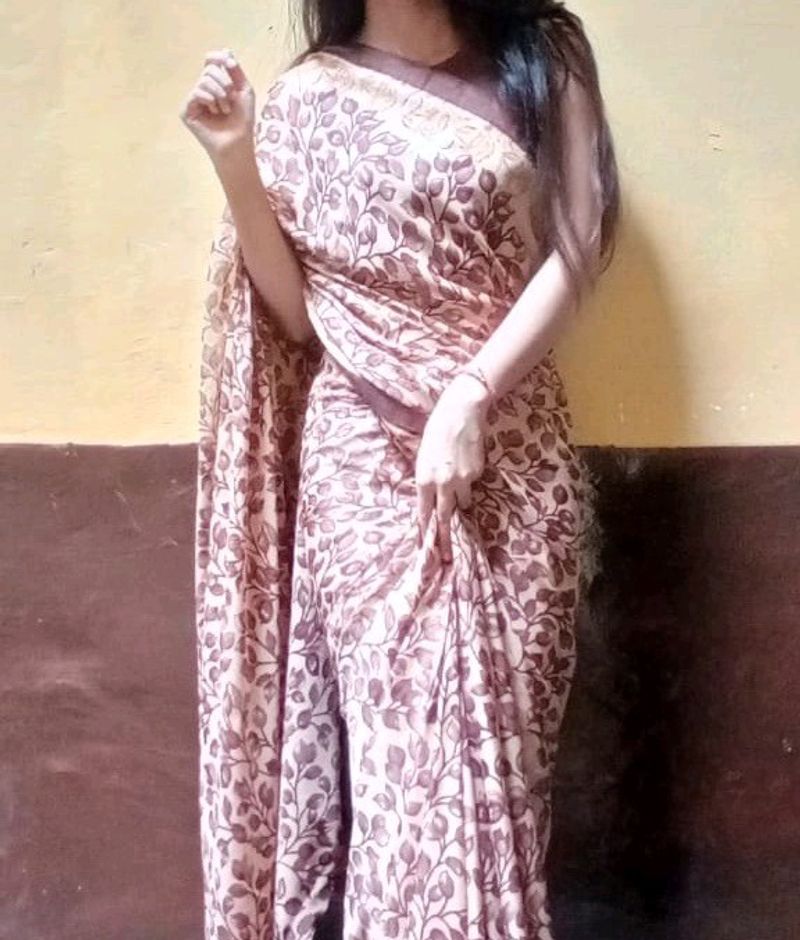 Saree With Blouse Piece