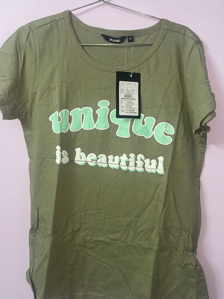 Zudio Green Tshirt