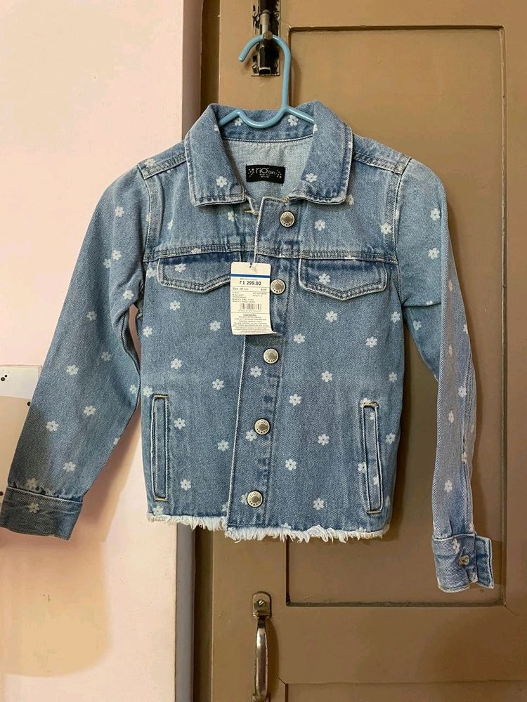 New W Tag, Rio Girls Denim Jacket, 8-9 Yrs