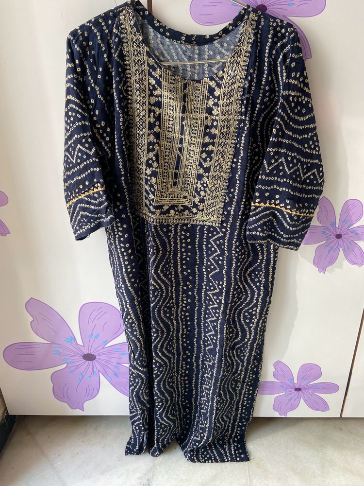 bandhani style ethnic kurta