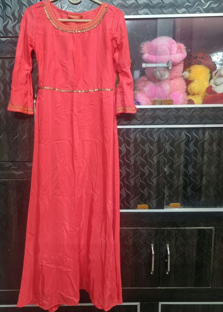 Full Length Anarkali Suit With Dupatta