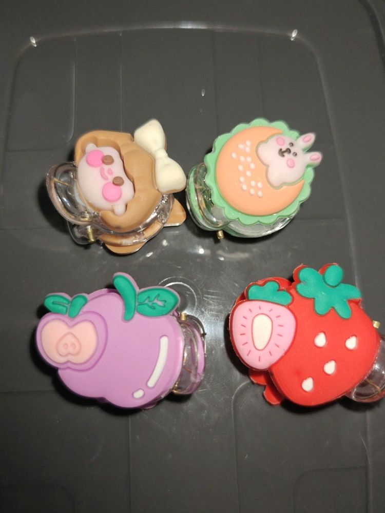 Quirky Hair Clips Set Of 4