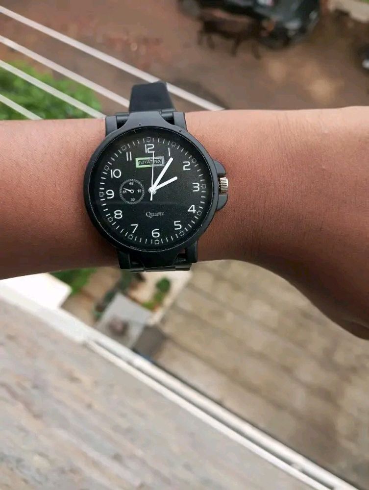 New With Tag Black Analogue Watch