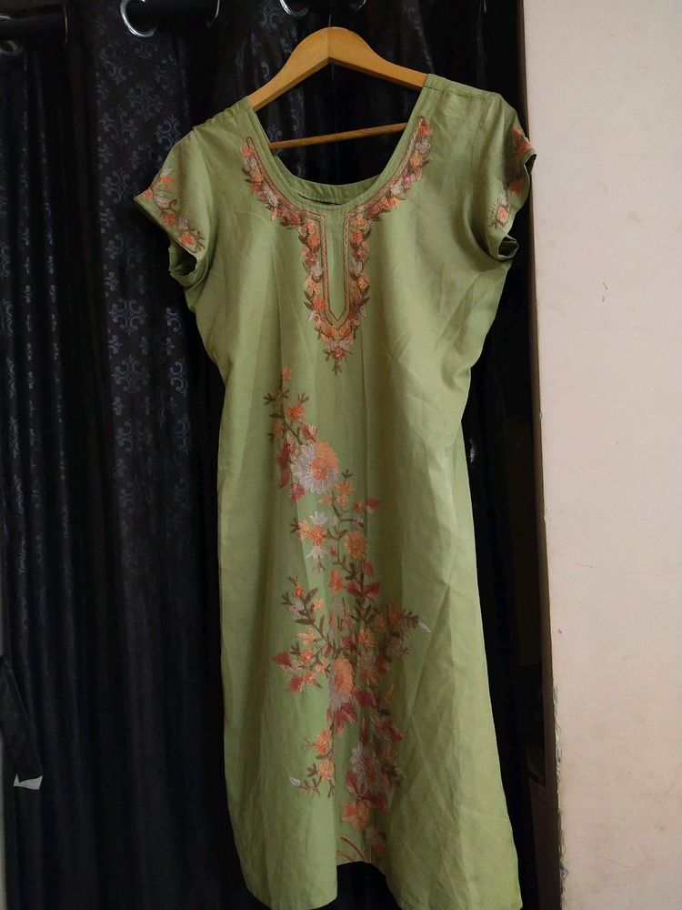 GREEN KURTA SET