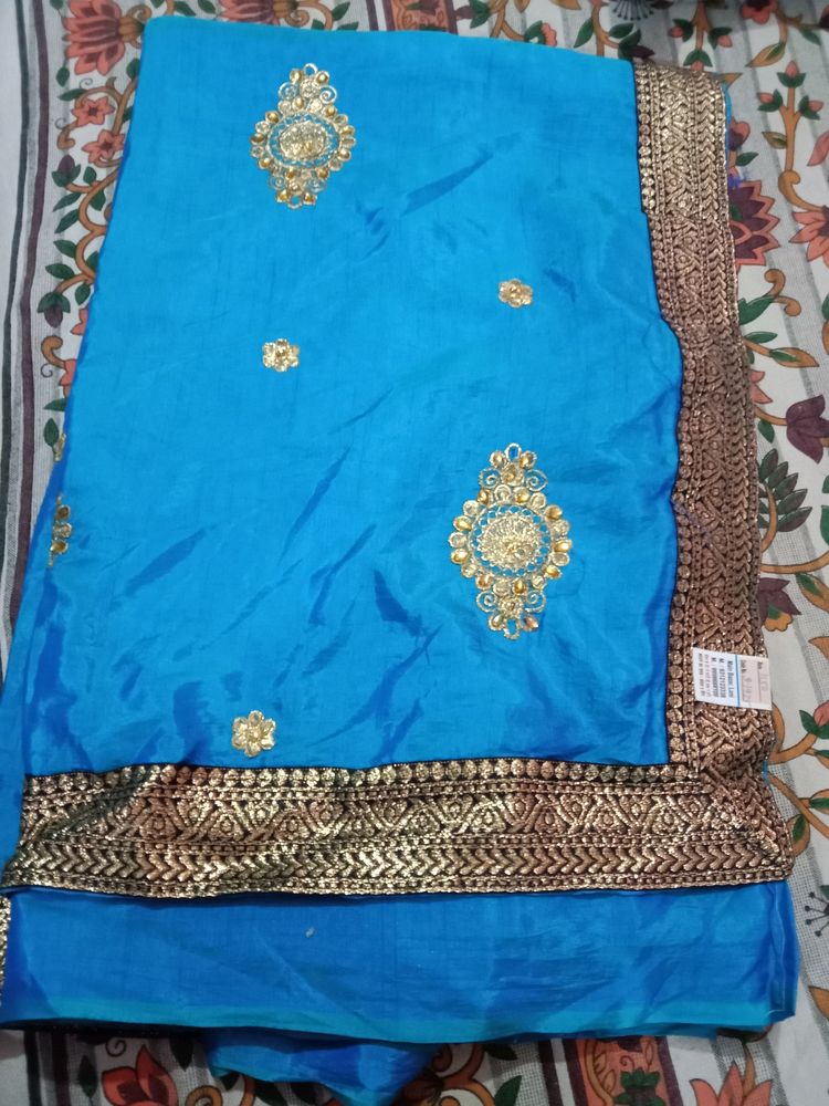 New Saree With Border Less