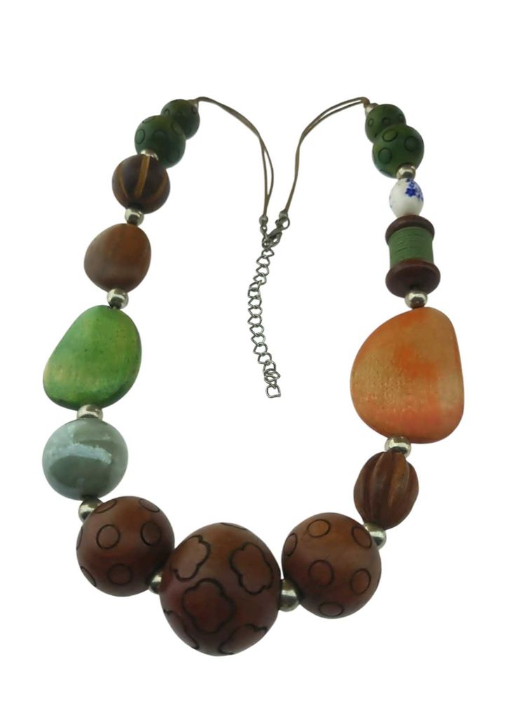 Beautiful Handmade Wood Necklace