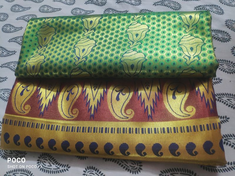 Brand New Banarasi Silk Dhup chav Saree....