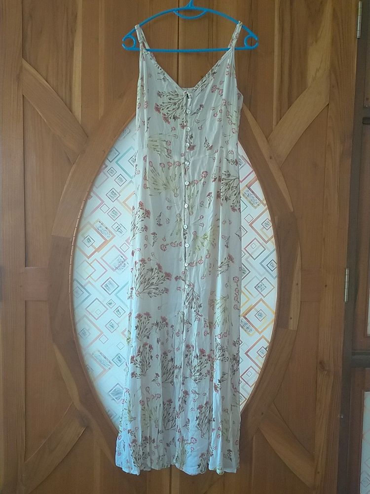 Cotton Floral Long Dress