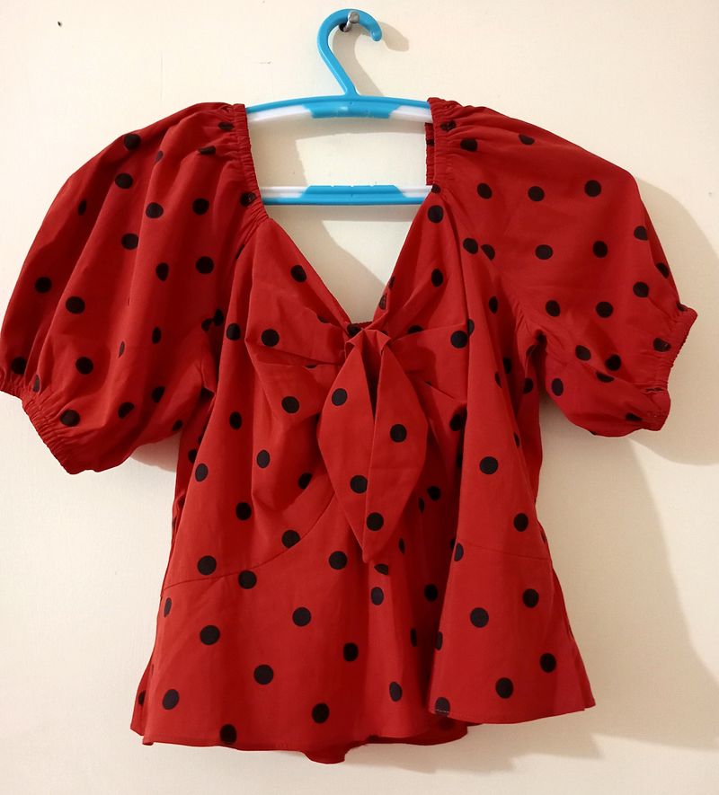 Women's Polka Dot Top