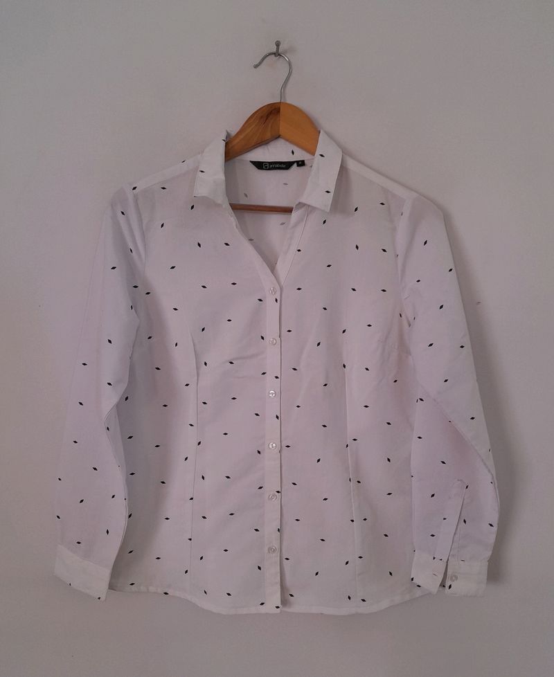 Off White Printed Shirt (Women's)