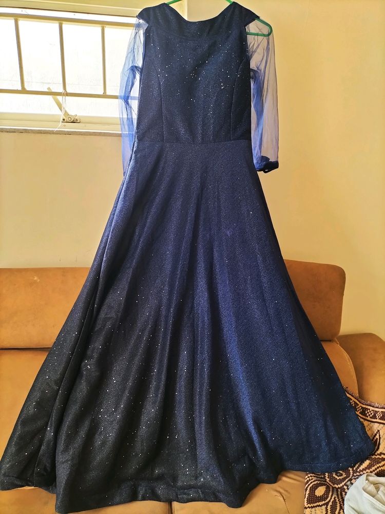 Royal Blue Party Wear Gown