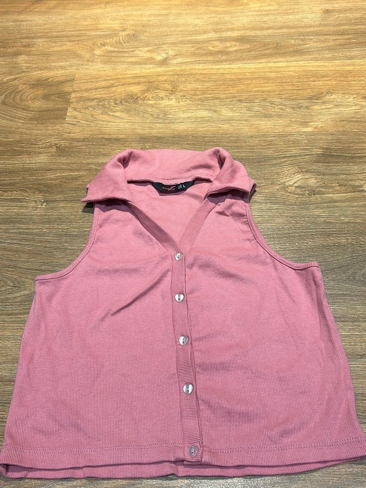 Pink Korean Style Top