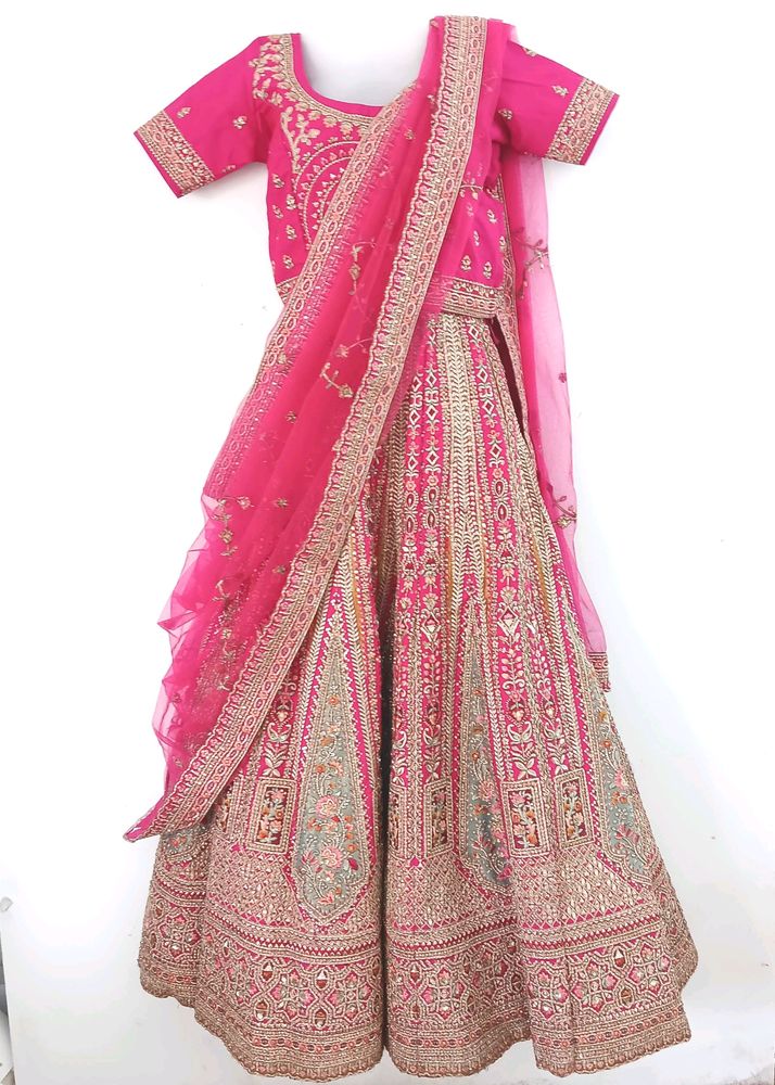 Machine Embroidery Lehenga Choli (Women)