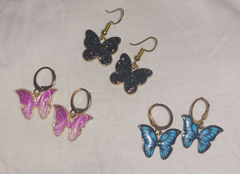 Combo of Butterfly Earrings 🦋