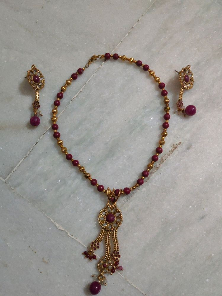 Necklace With Earrings