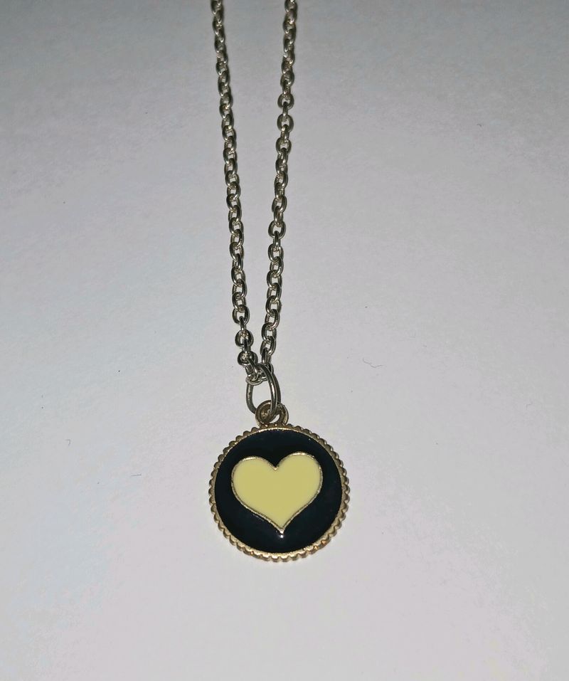 Yellow And Black Charm Pendent