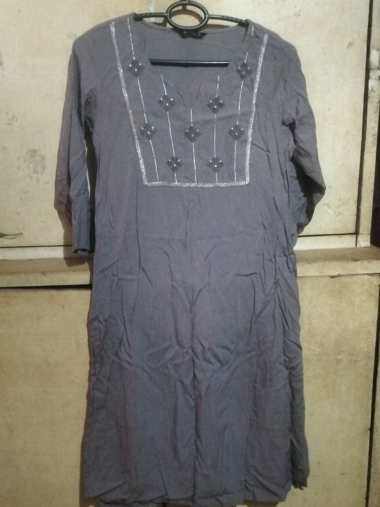 Grey Kurta