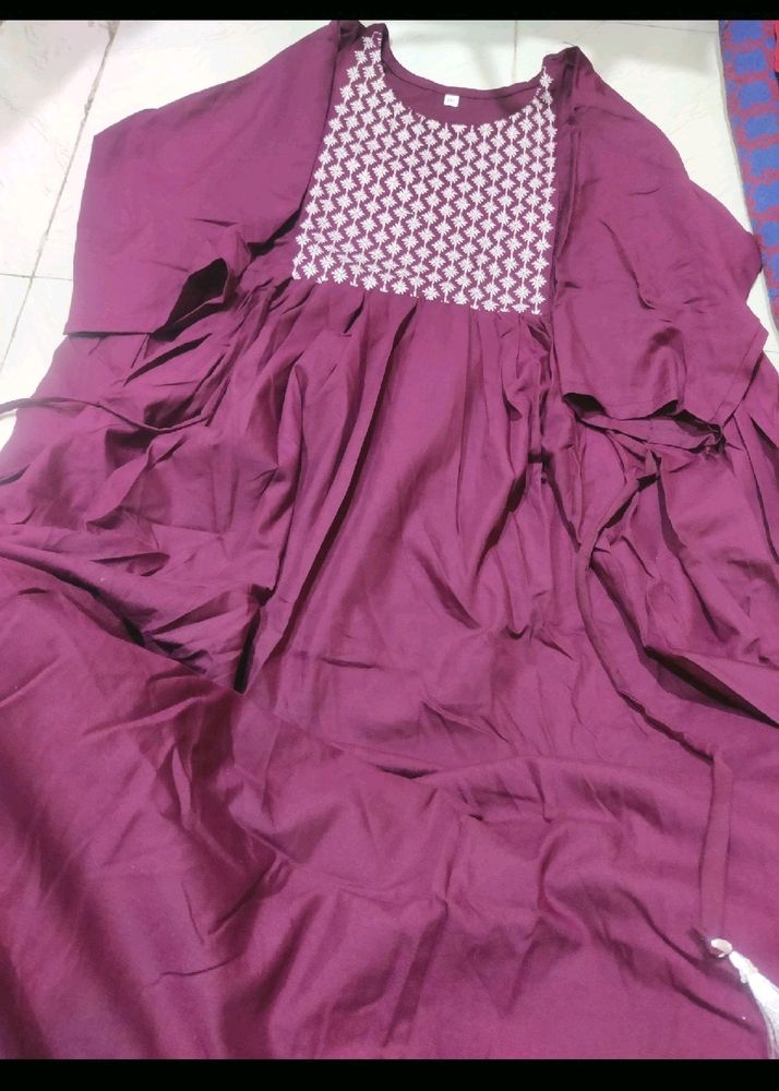 Purple Color Long Kurti.....