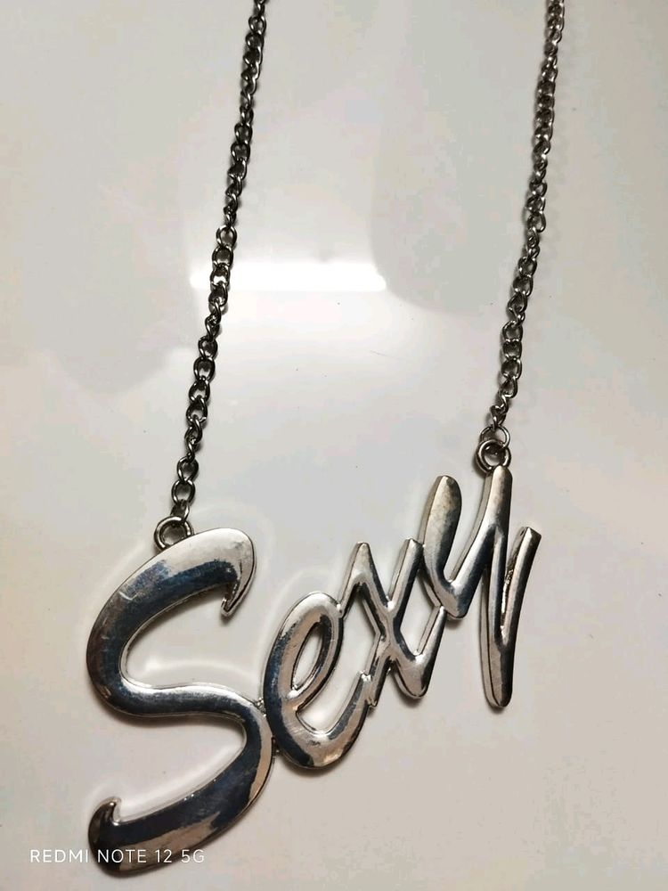 Stylish Silver Chain(SEXY) Pendent