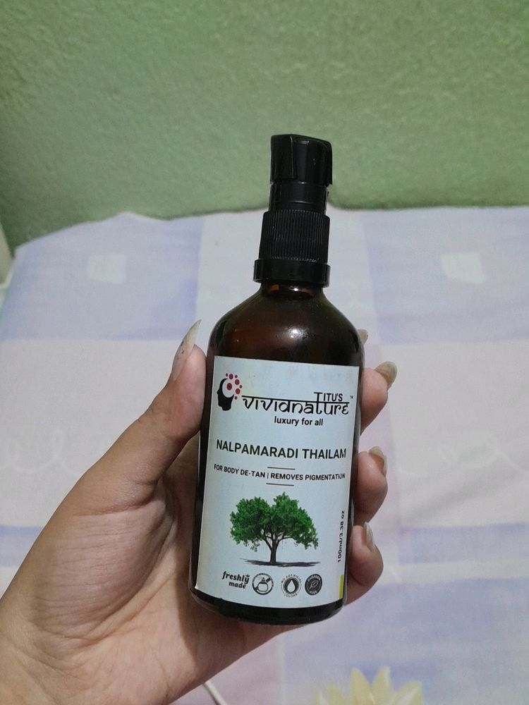 Vivid Nature Nalpamaradi Thailam De Tan Oil