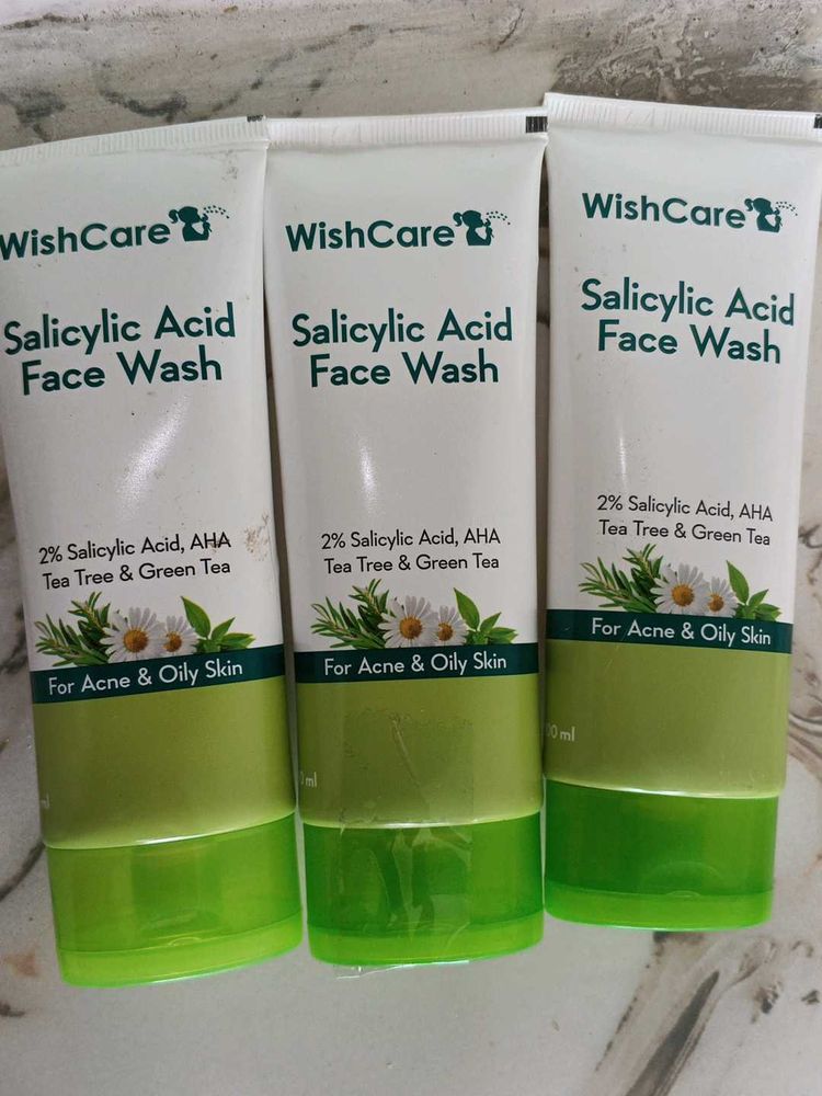 Wishcare Salicylic Acid Facewash Combo Of 3