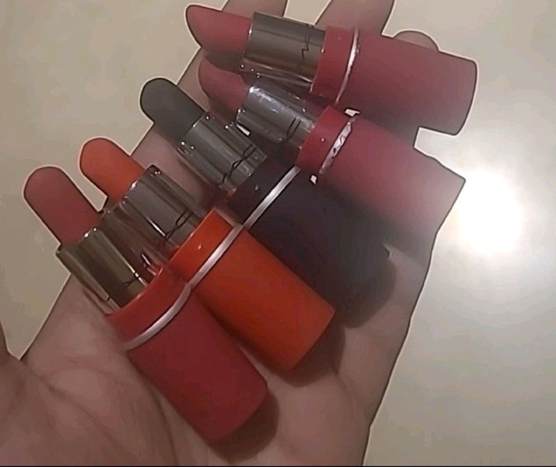 Mac Christmas holiday collection mini lipsticks.