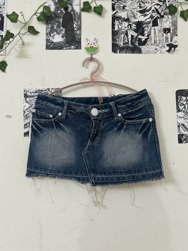 Denim Mini Skirt