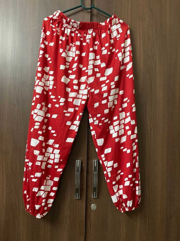 Red Harem Pants