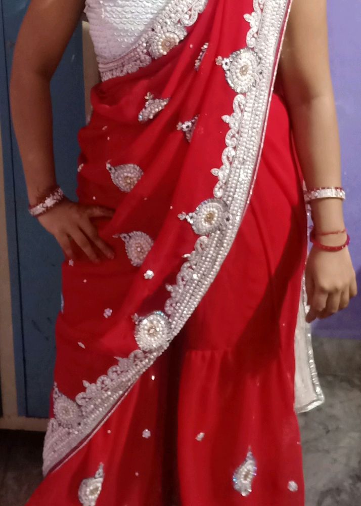 Palzo Saree Redy To Wear With Choli