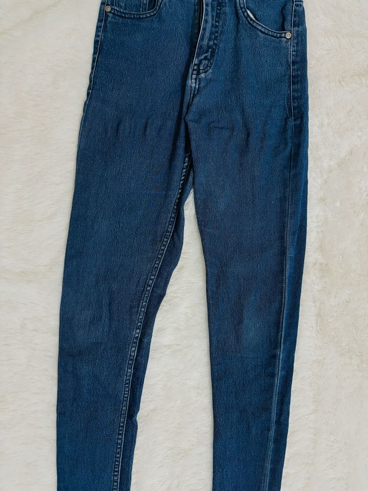 Dark Blue Skinny Denim Jeans