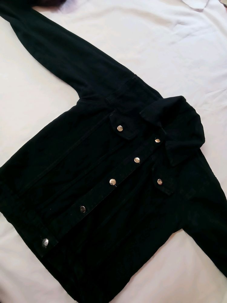 Black Denim Jacket For Women