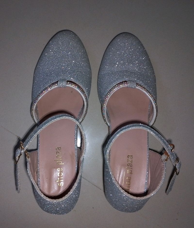 Silver Coloured Footwear