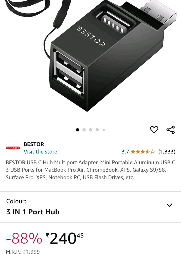 MINI PORTABLE USB HUB FOR SALE!!!