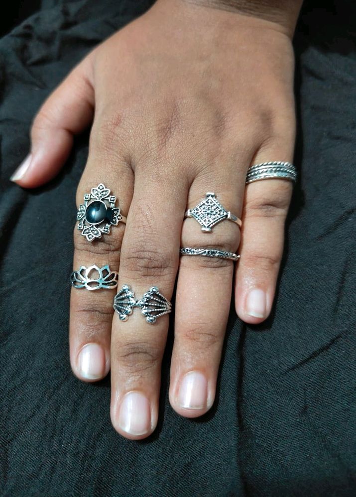 Boho Silver Rings