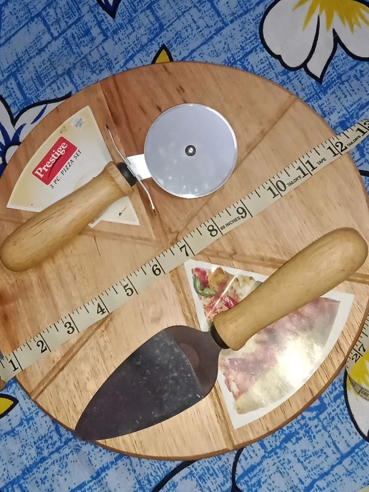 ❤️3PC.WOODEN PIZZA SET