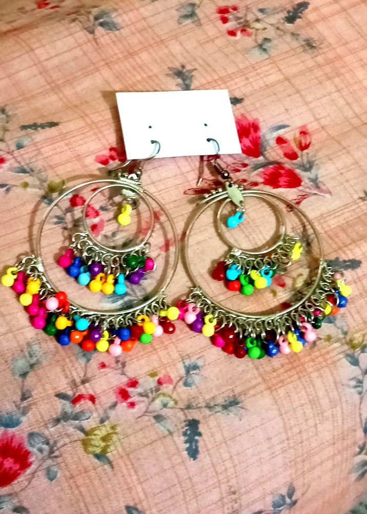 Beautiful Multicolour Earrings 💜💛💚💙🧡