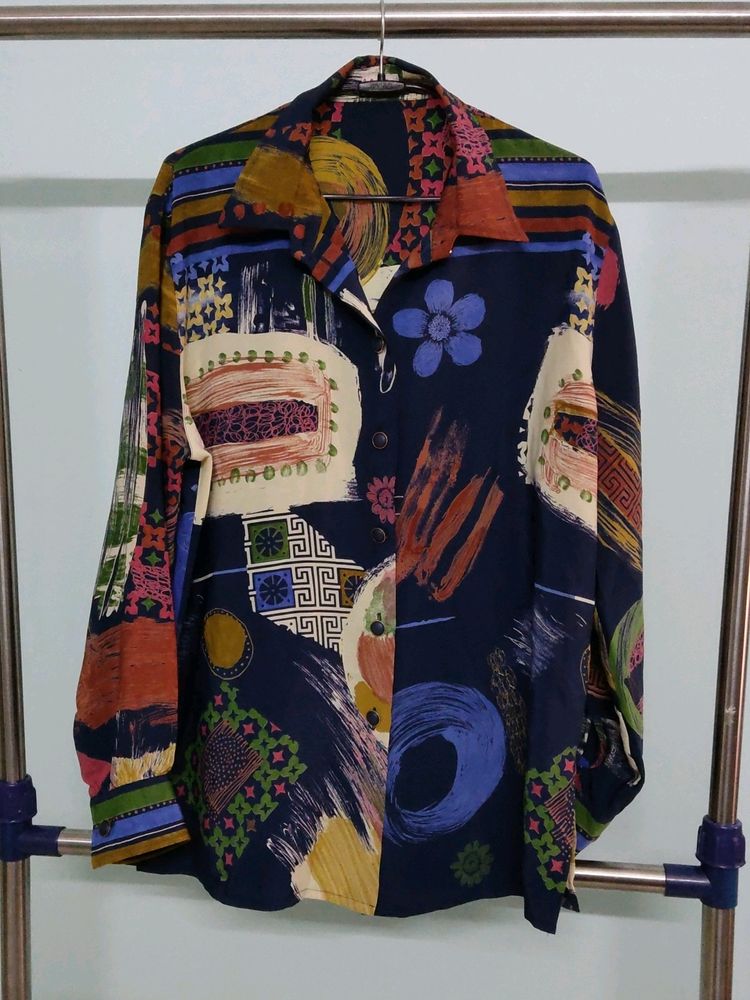 Versace Style Printed Shirt