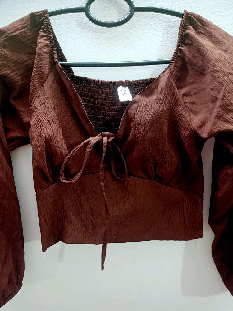 Brown Stylish Top