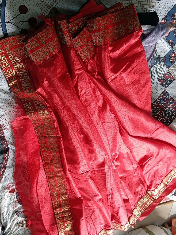 Sadaa Saubhagyvati Bhav Saree With Blouse Piece