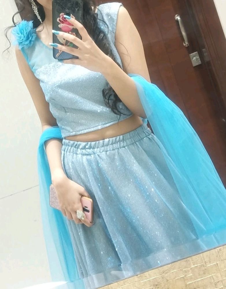 sky Blue lahenga