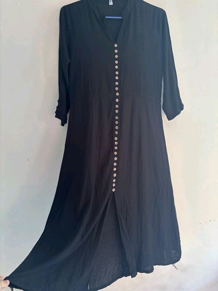 Black A-line Frock