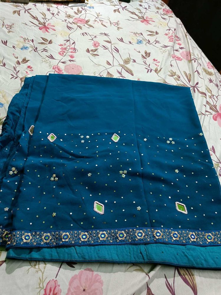 Full Work Geogergette Saree