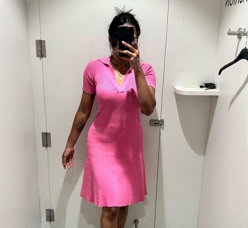 women Pink Dress