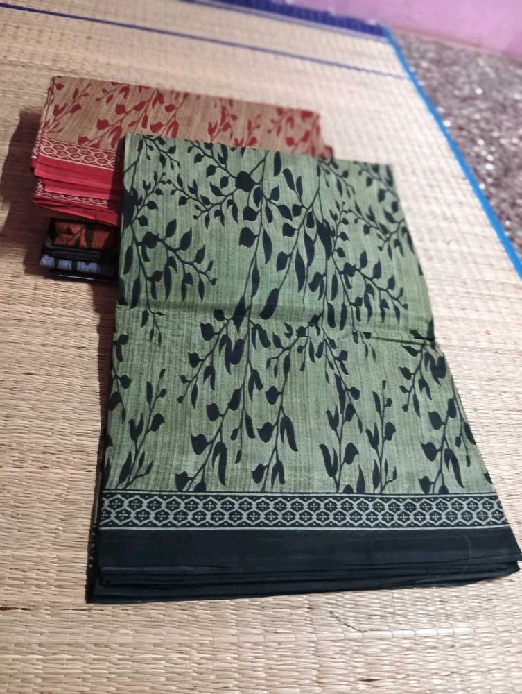 Combo Pack Of South Cotton saree+ Running blouse