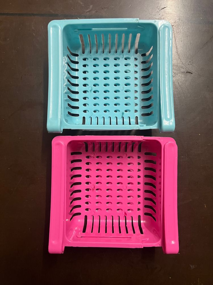 Set of 2 Expandable Fridge Basket