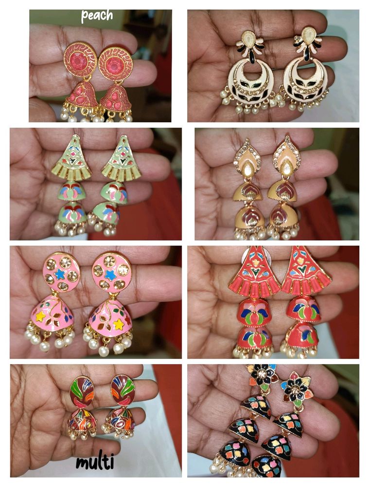 Meenakari Jhumka